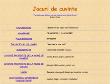 Tablet Screenshot of jocuridecuvinte.ro